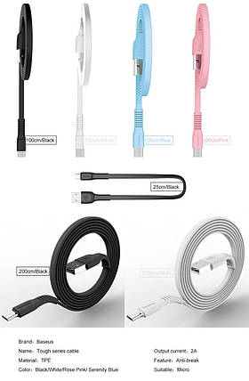 USB-кабель Baseus Tough Series (4 кольори), фото 1
