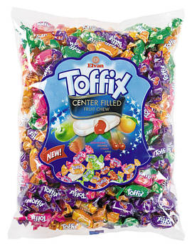 Жувальна цукерка Toffix фруктовий з рідким центром 1 кг