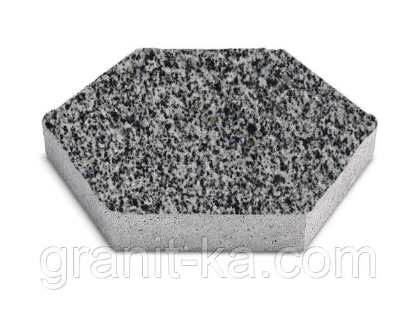 Брусчатка шестигранник (сіра) покост