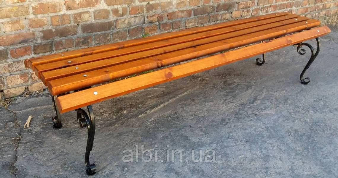 Лавка паркова без спинки Венеція 1,5 м