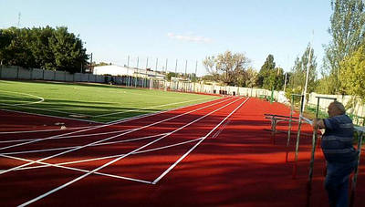 Виконано роботи з монтажу поліуретанових бігових доріжок Conipur SP м. Одеса