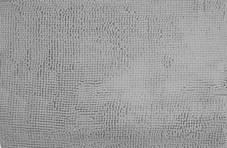 Килимок для ванни з мікрофібри "Макаронці" сірий 50*80