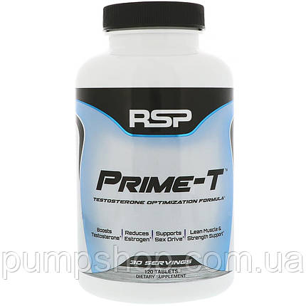 Підсилювач тестостерону RSP Nutrition Prime-T 120 таб., фото 2