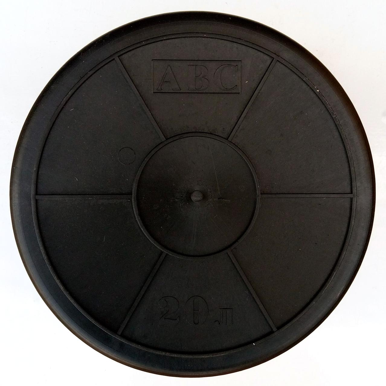 Ведро строительное пластиковое 20 литров чёрное "ABC" - фото 3 - id-p725160588