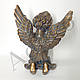 Вуличний декор для саду Янгол з крилами молиться 28 см, фото 3