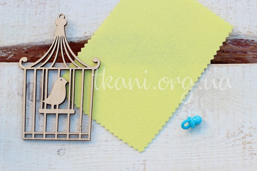 Фетр корейський жорсткий 1,2 мм для рукоділля і творчості 40*30см, 818, лимонний, фото 1