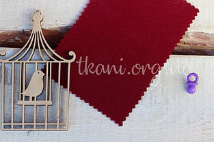 Фетр корейський жорсткий 1,2 мм для рукоділля і творчості 20*30см, 913, бордовий