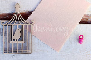 Фетр корейський жорсткий 1,2 мм для рукоділля і творчості 20*30см, 808, тілесний