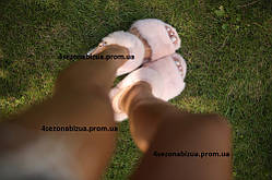 Сандалії, босоніжки з натурального хутра скандинавської норки, код ali-1069