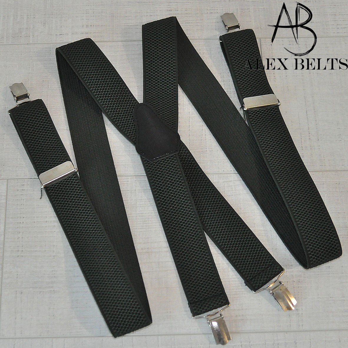 Підтяжка чоловіча доросла (зелена) 35 мм X