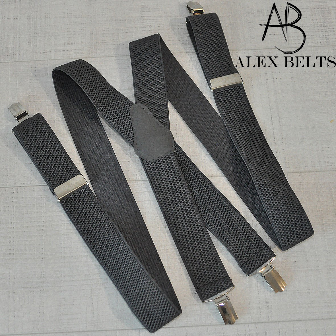 Підтяжка чоловіча доросла (сірий) 35 мм X