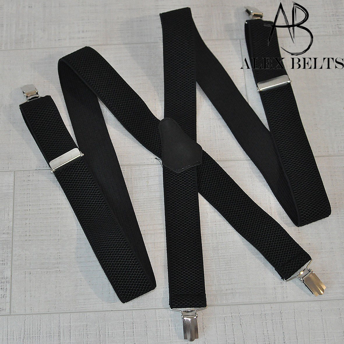 Підтяжка чоловіча доросла (чорний) 35 мм X