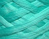 Товста, велика пряжа 100% вовна 1 кг (40 м) 23 мкрн М'ятний. Топс. Стрічка для пледів, фото 2