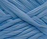 Товста, велика пряжа 100% вовна мериноса. Колір: Блакитний. 21-23 мкрн. Топс., фото 2