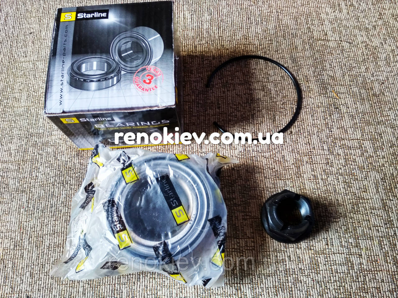 Підшипник передньої маточини Renault Kangoo (без ABS) (37x72x37)