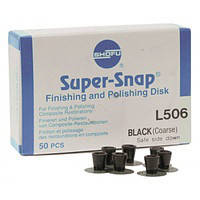 Набор дисков полировальных Super-Snap ,Shofu Super-Snap 50pcs Black L506(50 шт)