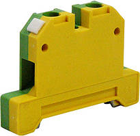 Клемна колодка збірна заземлююча на DIN-рейку 4.0
