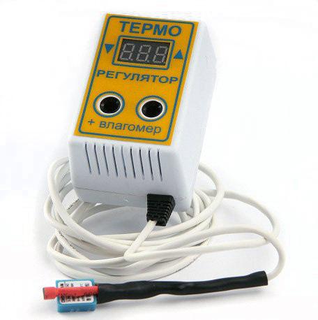 Цифровий терморегулятор + вологомір, 2в1., фото 1