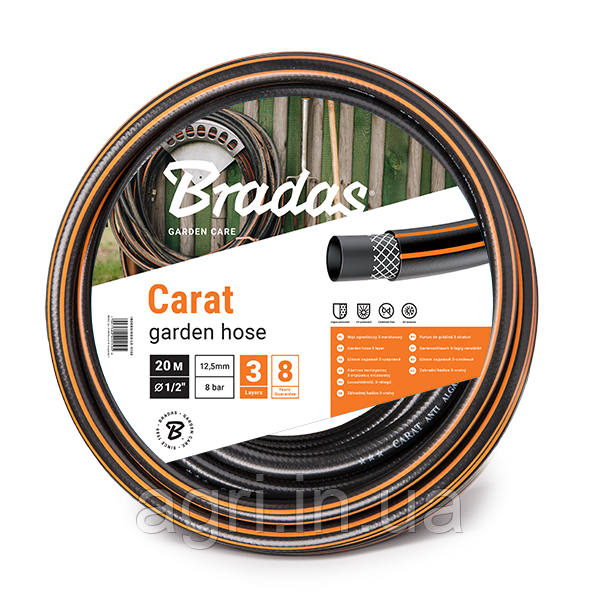Шланг для поливу CARAT 1/2" 30м