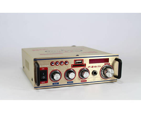 Портативний підсилювач звуку UKC AMP-909D, звуковий підсилювач , фото 3