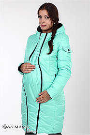 Пальто для вагітних Kristin N14-13.11.2, двостороннє, чорне з м'ятою розмір 44