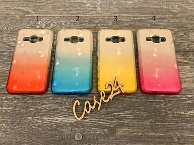 Переливний TPU чохол Sonic із сердечками для Samsung Galaxy J1 2016 Duos SM-J120 (4 кольори)