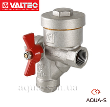 Редуктор тиску для води Valtec DN 12" з краном і фільтром (лівий) VT.299.NL.04