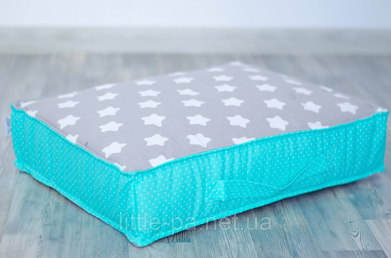 Безкаркасний пуф для дитячої "Зірки з м'ятою", фото 1