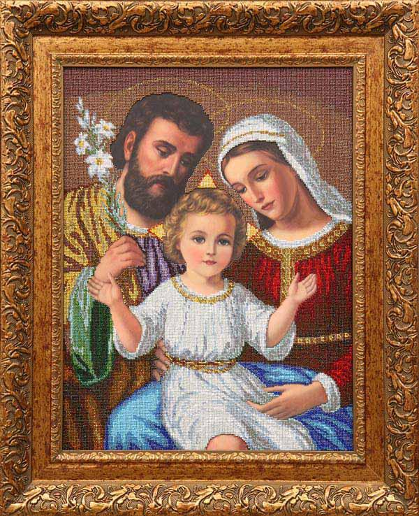 ССВн. Набір для вишивки бісером Святе сімейство , фото 1