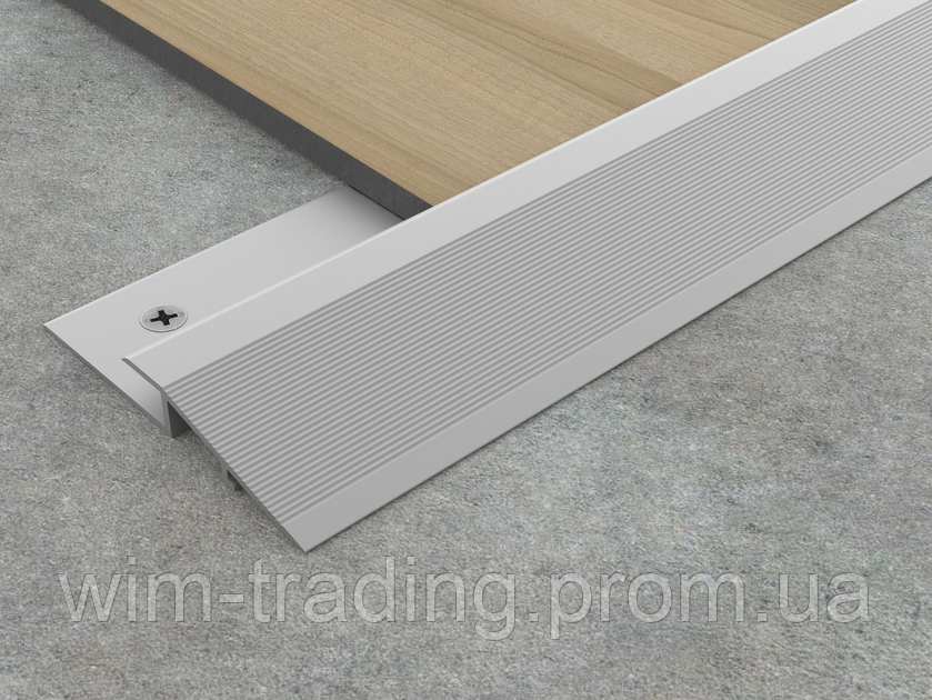 Різнорівневий поріжок для підлоги з вінілу PRONIVEL PBAS/5 анодоване срібло, Profilpas