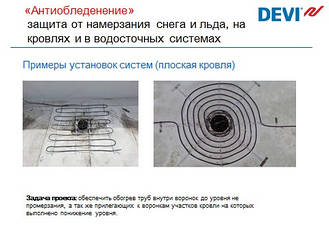 Система "Стаивание снега и льда"  на кровле 2