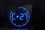 Світлодіодний годинник ексклюзивний круглий односторонній, фото 2