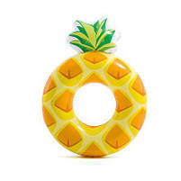 Надувний круг Intex Ананас (Pineapple) 56266P. Дуже добре підходить для відпочинку на морі, в басейні, фото 2