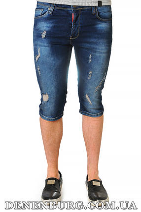 Шорти джинсові чоловічі DSQUARED2 D5578 темно-сині, фото 2