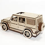Дерев'яний конструктор 3D-пазл "Автомобиль G-63 Gelandewagen", розвиваючі іграшки, фото 5
