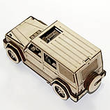 Дерев'яний конструктор 3D-пазл "Автомобиль G-63 Gelandewagen", розвиваючі іграшки, фото 3
