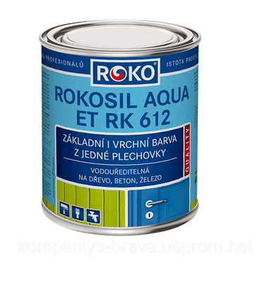 Ґрунт-емаль ROKOSIL AQUA RK 612 3,8 кг