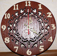Годинники настінні подарункові з натурального шпону