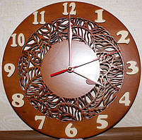 Годинники настінні подарункові з натурального шпону індивідуальне виготовлення