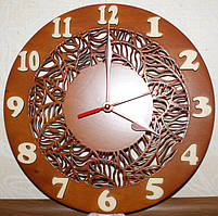 Годинники настінні подарункові з натурального шпону індивідуальне виготовлення