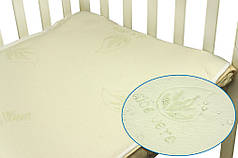 Непромокаючий наматрацник в дитячу ліжечко 60х120 Aloe Vera