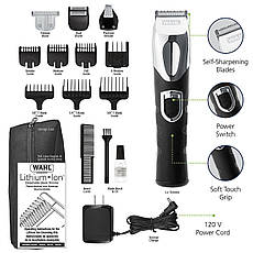 Тример WAHL Lithium Ion Trimmer, 4 насадки (9854-616), фото 5