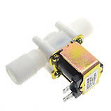 AC 220V Електричний електромагнітний клапан для води, повітря 1/2, фото 4