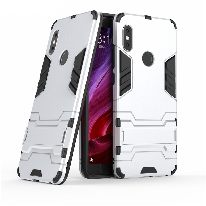 Чохол Xiaomi Redmi Note 5 / Note 5 Global / Note 5 Pro Hybrid Armored Case світло-сірий