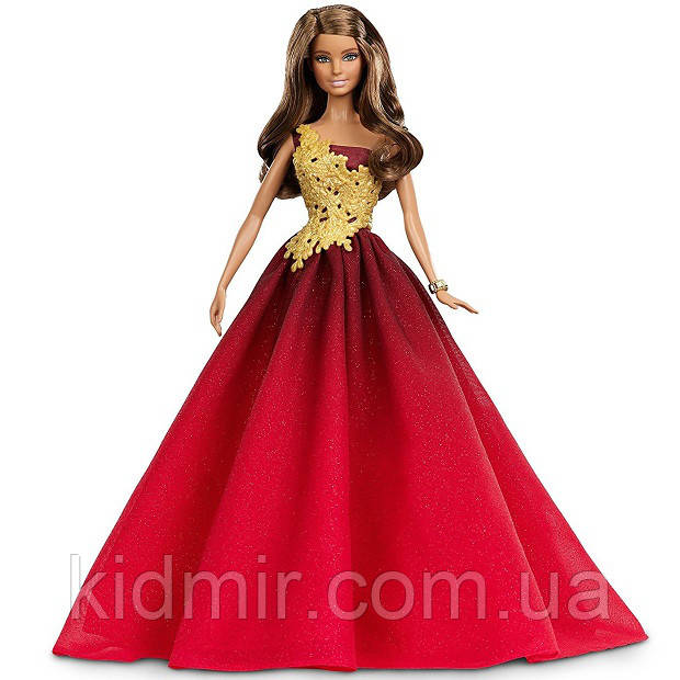 Лялька Барбі Колекційна Святкова 2016 в червоному Barbie Collector Holiday DRD25, фото 1