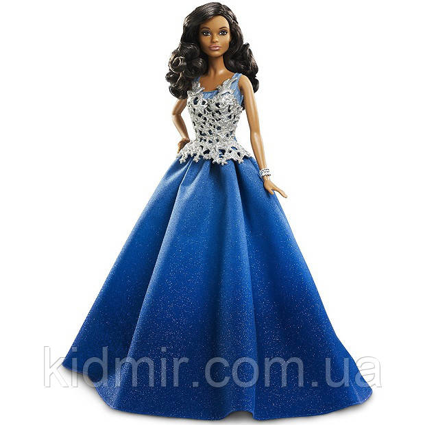 Лялька Барбі Колекційна Святкова 2016 в синьому Barbie Collector Holiday DGX99