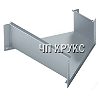 Короб одноканальний кутовий для горизонтального повороту на 45°