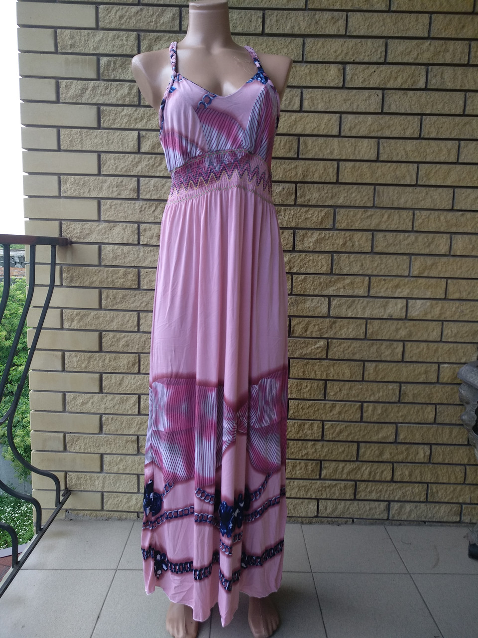 Сарафан SAIMEI в підлогу, тканина олива