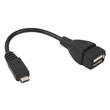 Кабель OTG  USB 2.0 AF -> Micro 5P 0.1m