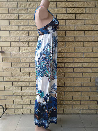 Сарафан SAIMEI в підлогу, тканина олива, фото 2